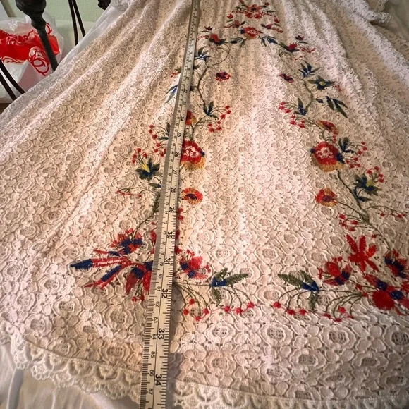 Floral Embroidered Kids Dress - Picture 4 of 5